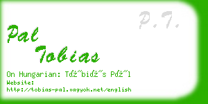 pal tobias business card